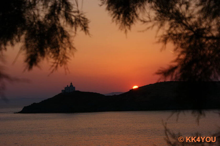 Sonnenuntergang in der Bucht Limi A. Nikolaou