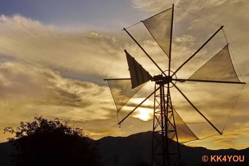 Lassithi-Hochebene Windräder als Wasserpumpen