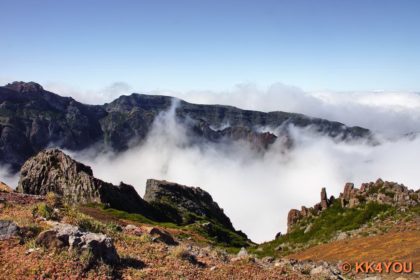 Madeiras Zentrum -Pico do Arieiro, dritthöchster Berg Madeiras mit 1818 Meter