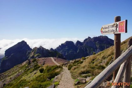 Madeira -Pico do Arieiro, dritthöchster Berg Madeiras mit 1818 Meter