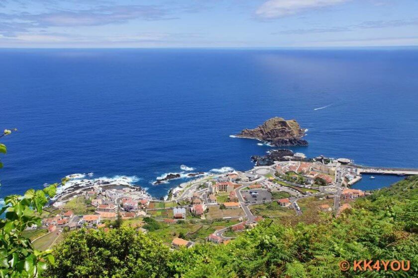 Madeiras Nordwestküste -Blick auf Porto Moniz
