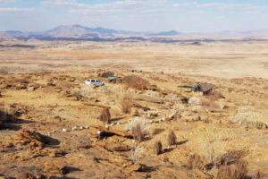 Namib’s Valley -Blick auf die Bungalows