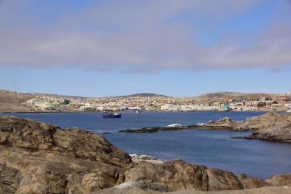 Blick von Shark Island auf Lüderitz