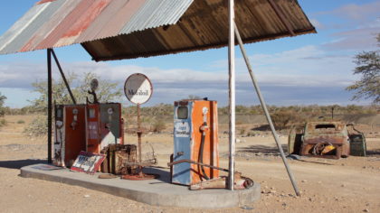 Alte Kalköfen Lodge, der letzte Tankstop liegt etwas zurück