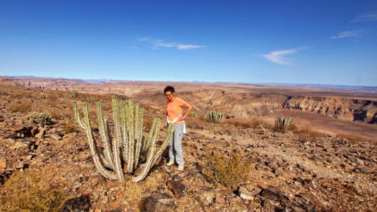 Wanderung am Rande des Canyon