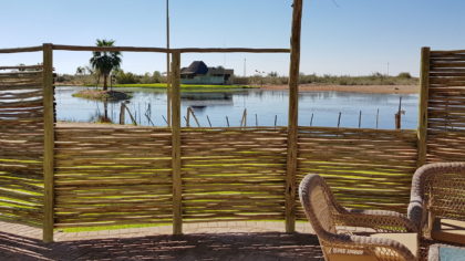 Terrasse des Waterhole Chalet