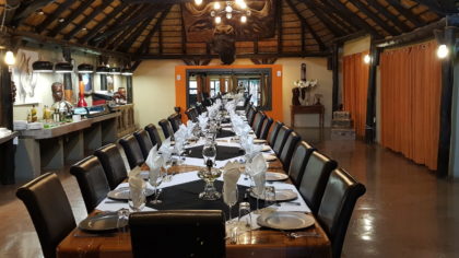 Speisesaal der Lapa Lange Lodge