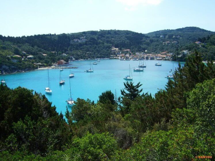 Ionisches Meer Hafen Lakka auf paxos