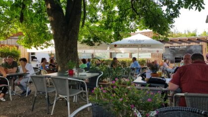 Radtour Herrenberg Esslingen -Biergarten Rettich Bar