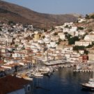 Törn im Saronischen Golf -Blick auf den Hafen Hydra