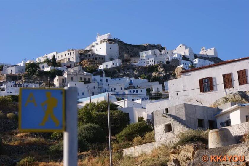 Serifos -Maultierweg von Livadi zur Chora