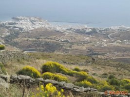 Ausblick vom Exombourgo auf Tinos Stadt