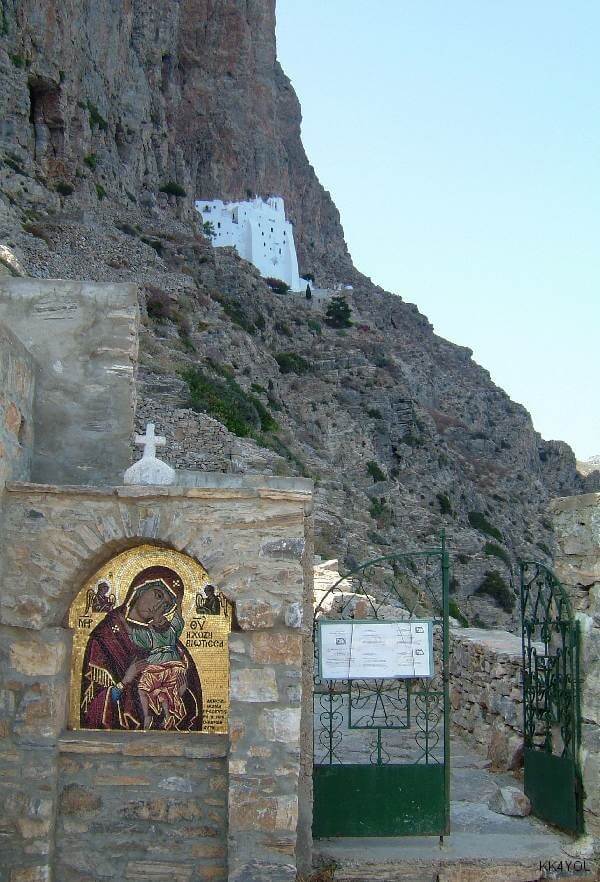 Amorgos Weg zum Kloster Chozoviotissa