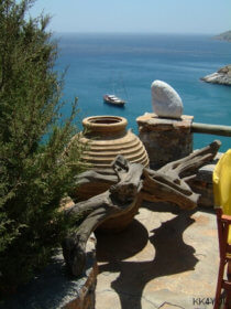 Meltemi, d.h. Landausflug in Amorgos -Beach von Kamari