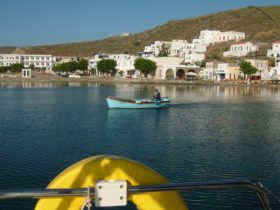 Kythnos Abschied vom Hafen Loutra