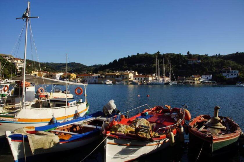 Ionisches Meer zwischen Korfu und Zakynthos Ankerbucht Paxos Ormos Lakka