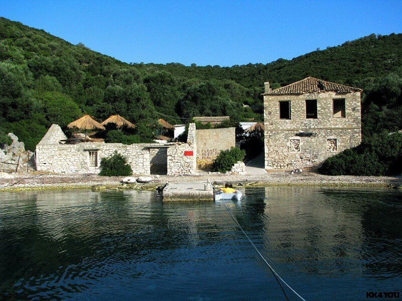 Kalamos -Hafen Porta Leone, das verlassene Dorf