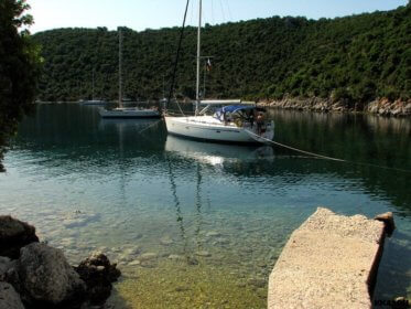 Kalamos -Hafen Porta Leone, das verlassene Dorf